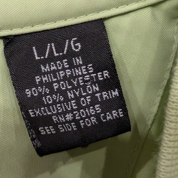 Page & Tuttle V-Neck Pull Over Jacket Light Green Size Large - Picture 9 of 15